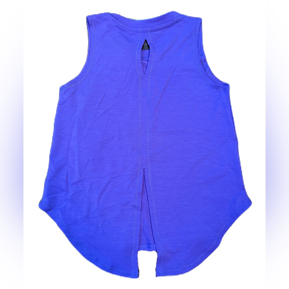 Athletic Works Purple Butterfly Tank Top - Size XS (4-5) - Picture 2 of 2